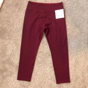 Beyond Yoga Capri Leggings, Maroon, Size M, NWT